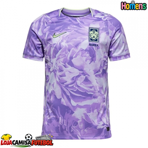 Camisa de Futebol Coreia do Sul Equipamento Secundário Mundo 2026 Manga Curta